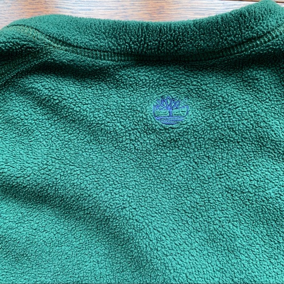 Vintage green fleece Timberland sweater size s-USA made - Picture 4 of 8